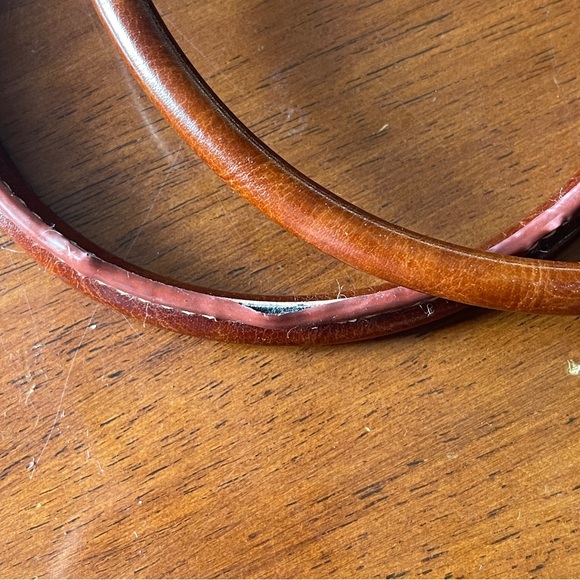 Vintage Beautiful Brown Leather Handbag - Picture 6 of 12